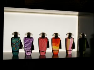 Bottles made from Murano glass