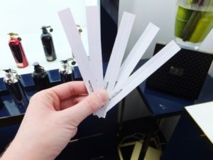 Fan of test strips